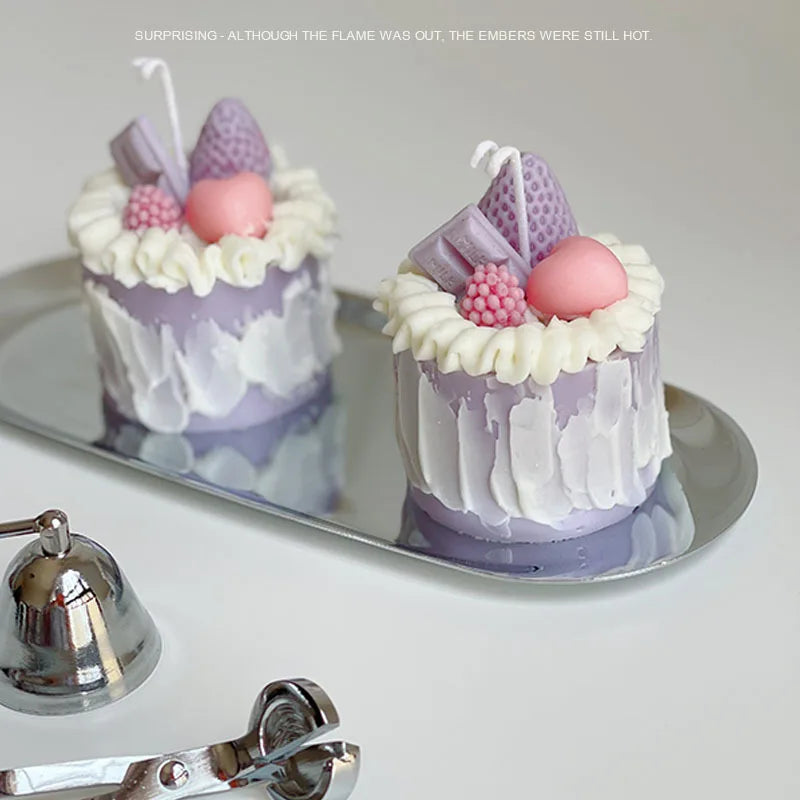 Vela Aromática Perfumada em 3D Bolo Decorativa