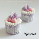 Vela Aromática Perfumada em 3D Bolo Decorativa