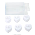 Kit 6 Velas De Coração de Led Tealight