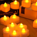 Kit 6 Velas De Coração de Led Tealight