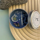 Velas perfumadas de flores secas de cristal