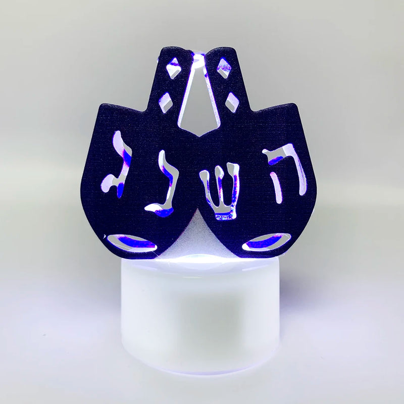 Kit 10 Velas Aromáticas Religião Estrela de Davi em LED