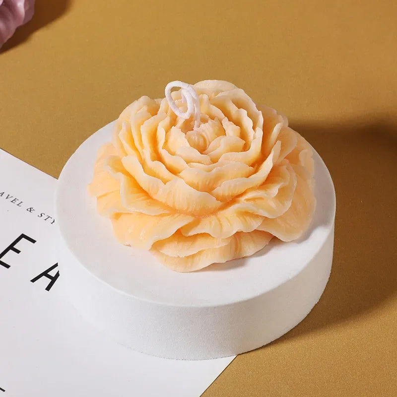 Vela Aromática Decorativa Perfumada Rosa Branca