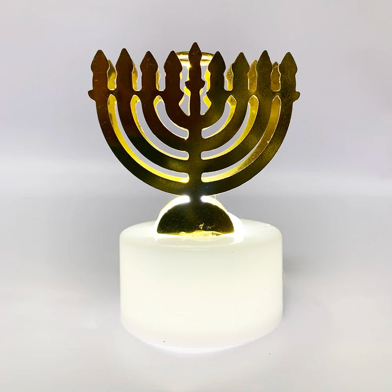 Kit 10 Velas Aromáticas Religião Estrela de Davi em LED