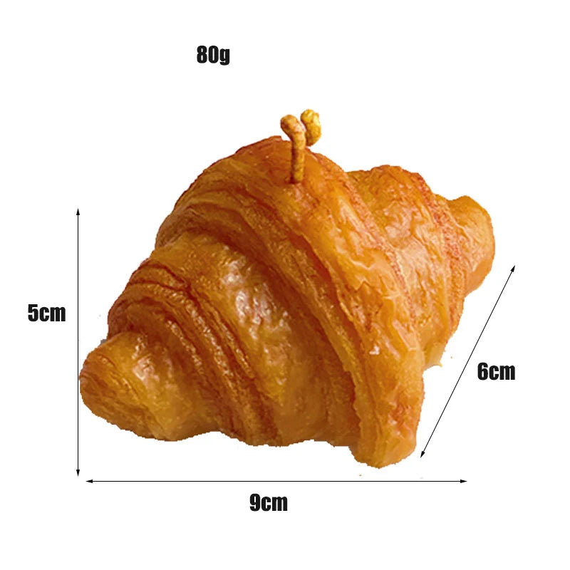 Vela Aromática Perfumada Decorativa Croissant