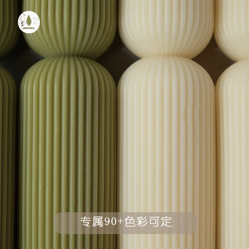 Velas Aromáticas Artesanais Perfumadas listradas