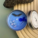 Velas perfumadas de flores secas de cristal