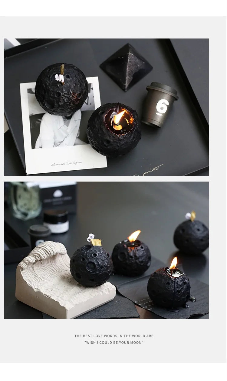 Vela Aromática Desenho 3D Meteorito Perfumada para Decoração Perfeita