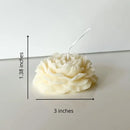 Vela Aromática Decorativa Perfumada Rosa Branca