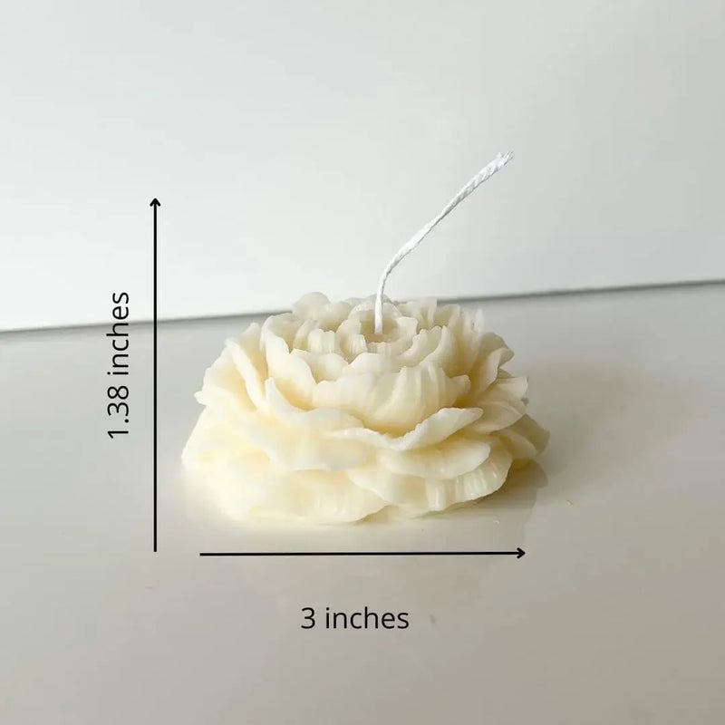 Vela Aromática Decorativa Perfumada Rosa Branca