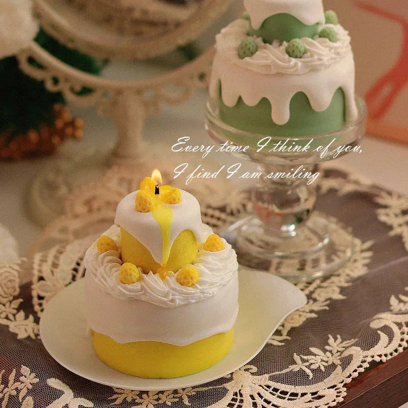 Velas Aromáticas Bolo 3D Cera de Soja WHISKER