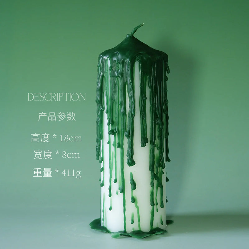 Velas Aromáticas Perfumadas de Lavanda Decorativa Linda Verde