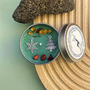 Velas perfumadas de flores secas de cristal