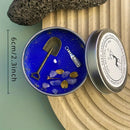 Velas perfumadas de flores secas de cristal