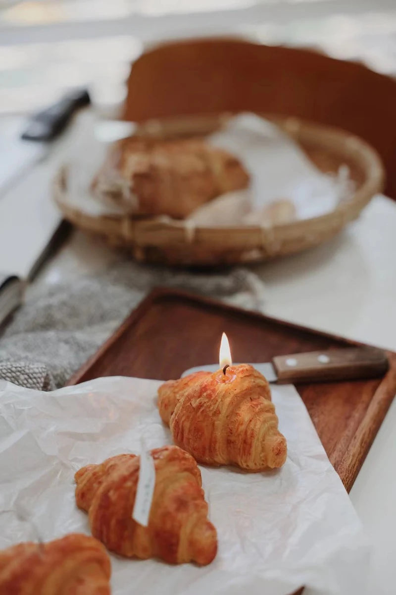 Vela Aromática Perfumada Decorativa Croissant