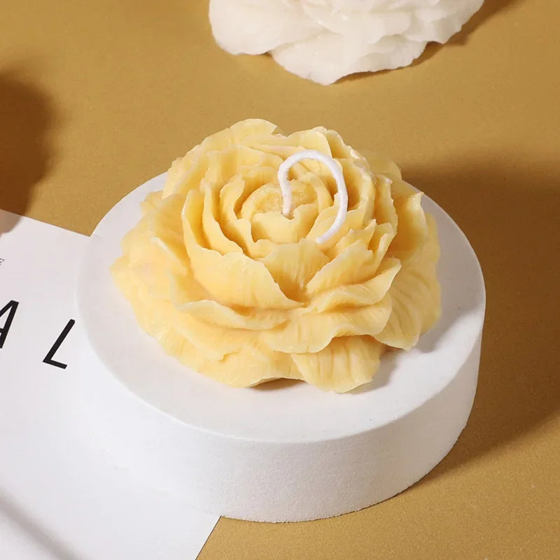 Vela Aromática Decorativa Perfumada Rosa Branca