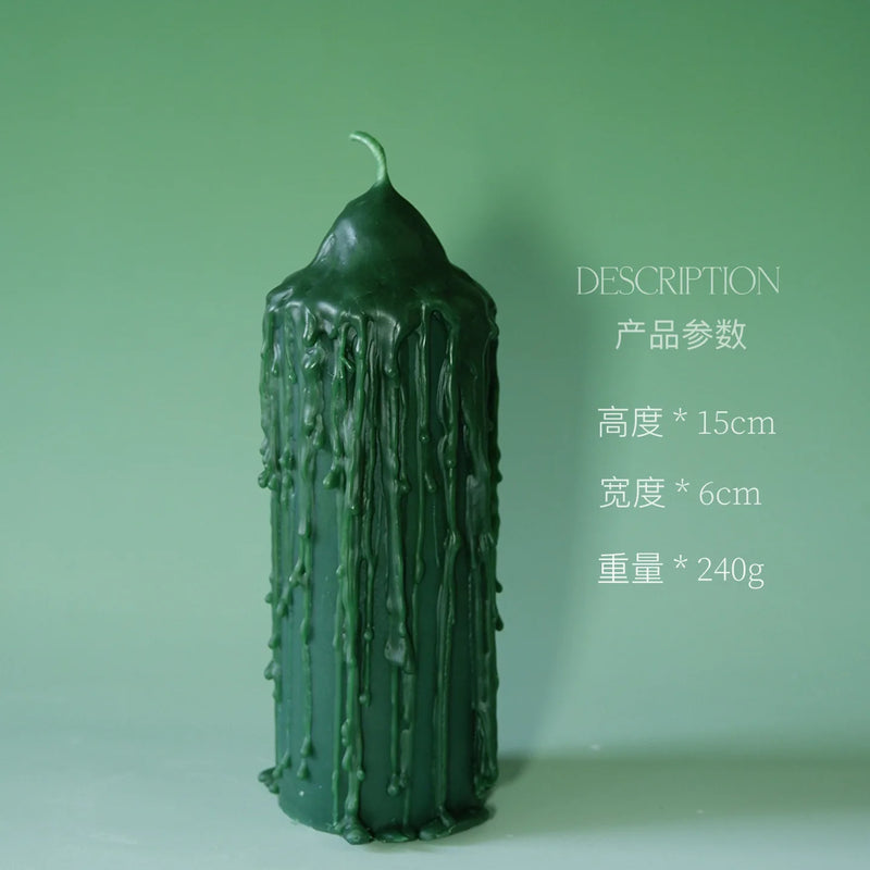 Velas Aromáticas Perfumadas de Lavanda Decorativa Linda Verde