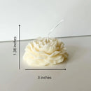 Vela Aromática Decorativa Perfumada Rosa Branca