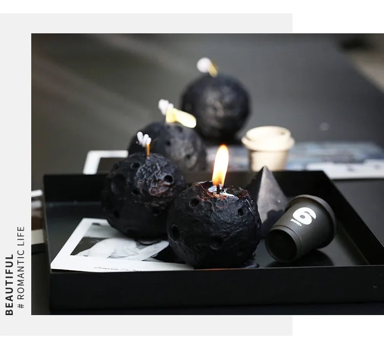 Vela Aromática Desenho 3D Meteorito Perfumada para Decoração Perfeita