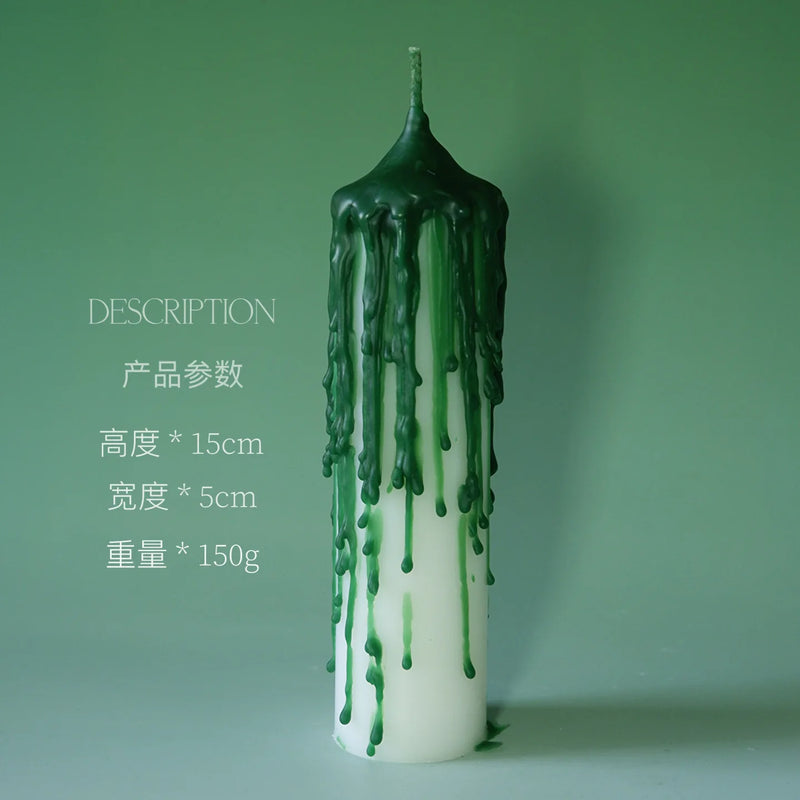 Velas Aromáticas Perfumadas de Lavanda Decorativa Linda Verde