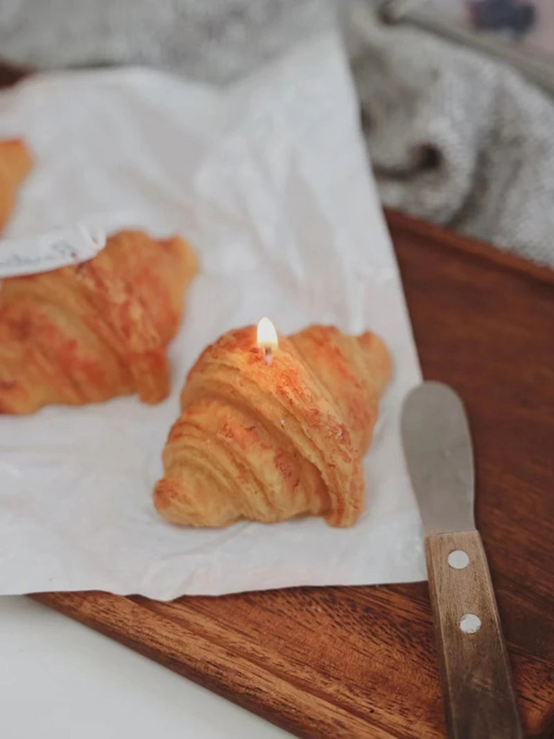 Vela Aromática Perfumada Decorativa Croissant